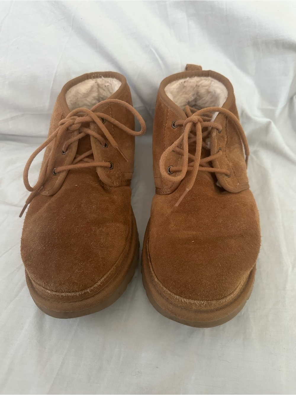 UGG Men's Chestnut Suede Lace-Up Cozy-Lined Boots
